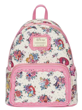 Disney Princess Floral Tattoo Mini Backpack