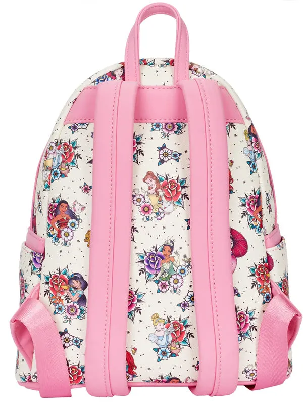 Disney Princess Floral Tattoo Mini Backpack