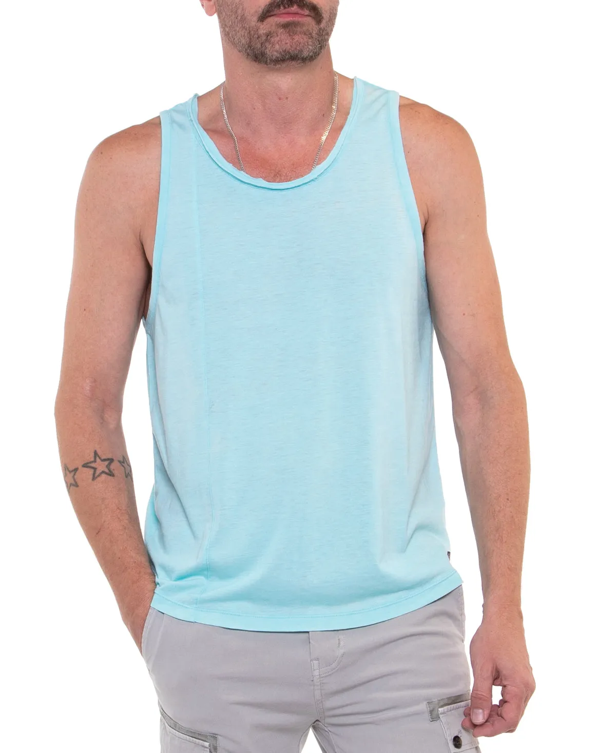 Down & Dirty Garment Burnout Tank (Turquoise)