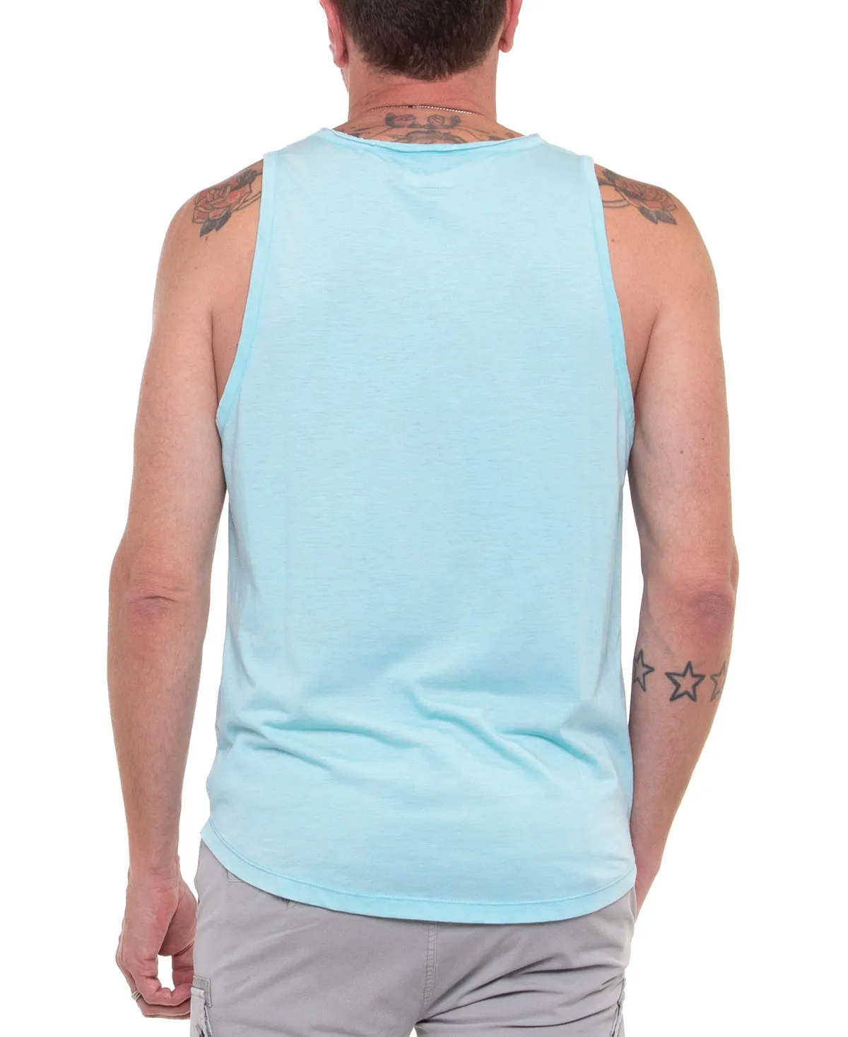 Down & Dirty Garment Burnout Tank (Turquoise)