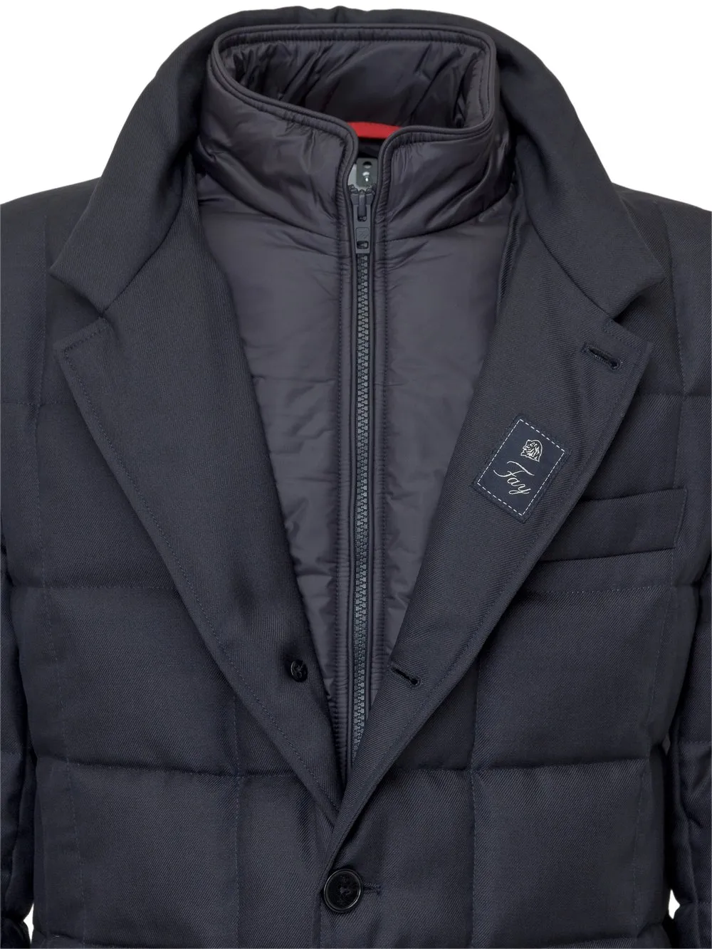 Down Jacket with Buttons