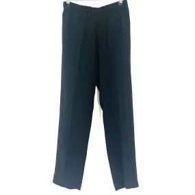 Dries Van Noten Black Textured Crepe Pull-On Pants S