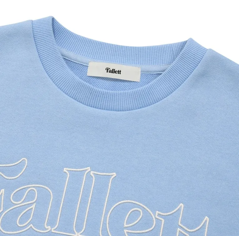 Fallett  |Crew Neck Street Style U-Neck Long Sleeves Plain Cotton