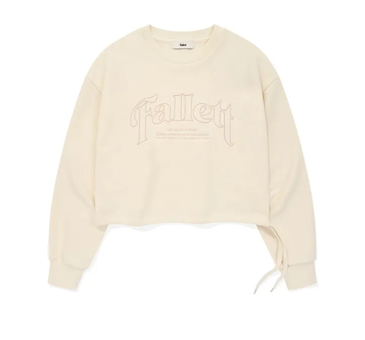 Fallett  |Crew Neck Street Style U-Neck Long Sleeves Plain Cotton