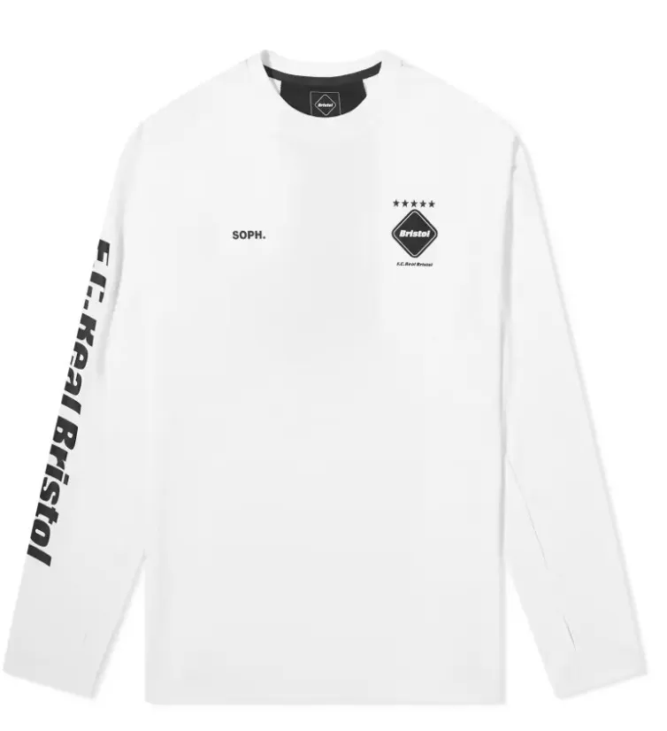 F.C.Real Bristol  |Crew Neck Long Sleeves Plain Logos on the Sleeves