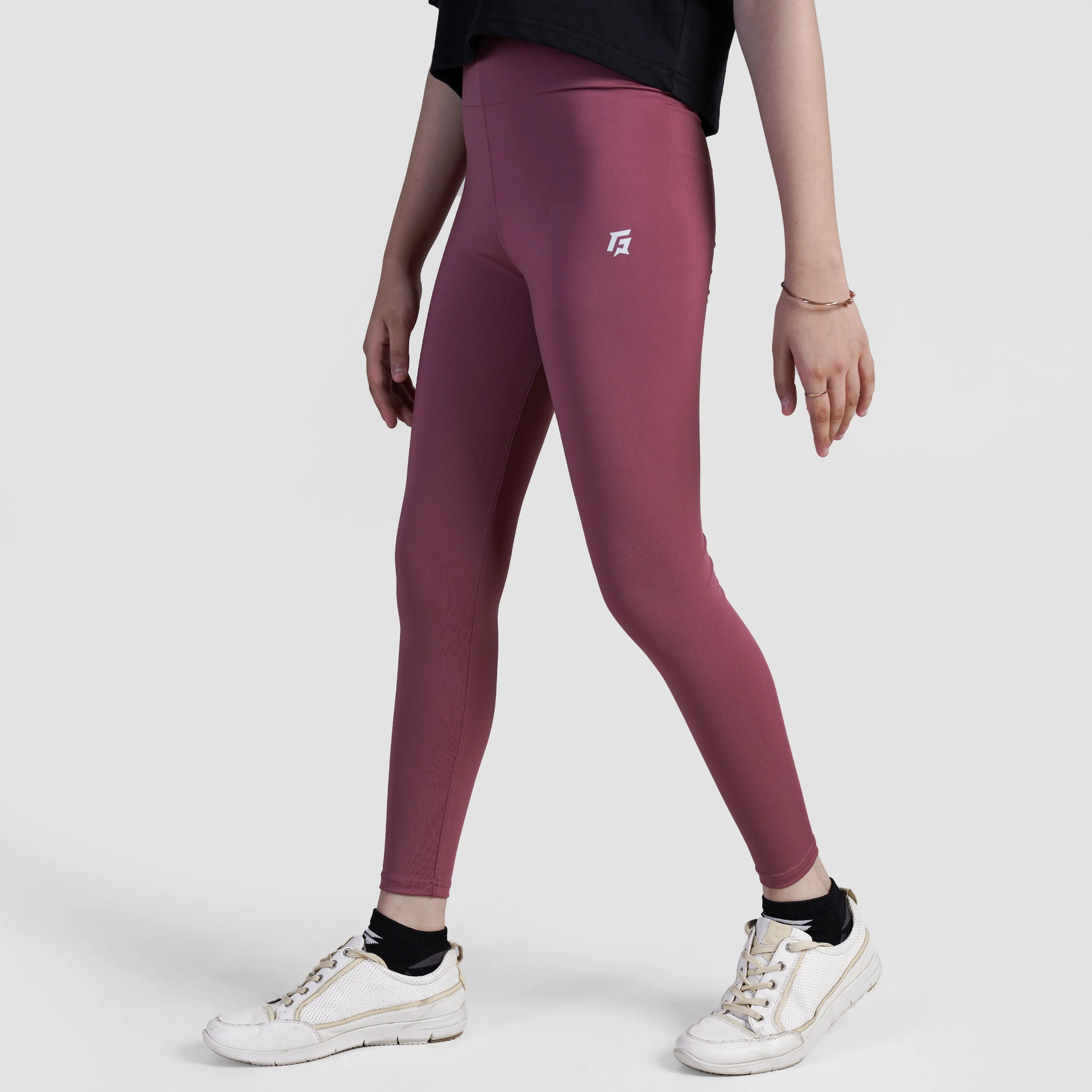 Flexfit Junior Leggings (Rose Wood)