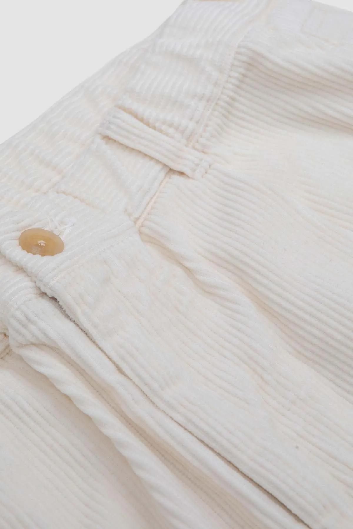 Garment Dye Corduroy Pants - Off White