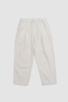 Garment Dye Corduroy Pants - Off White