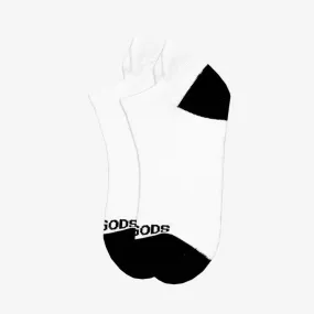 Golf Gods Short Socks in White