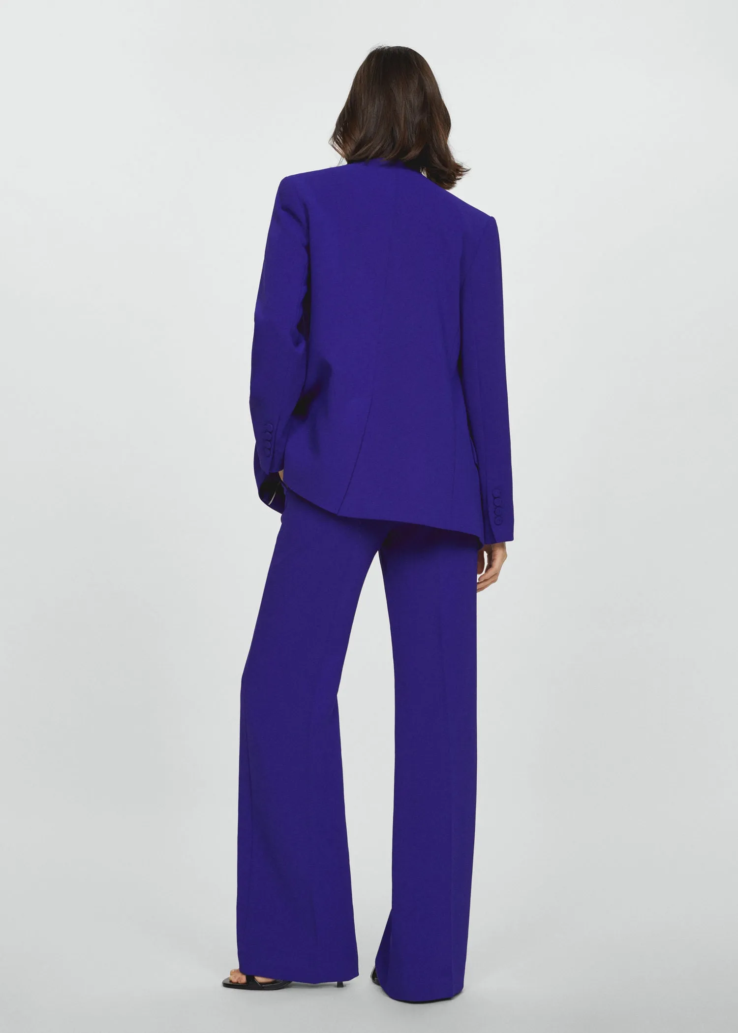 High-rise wideleg trousers