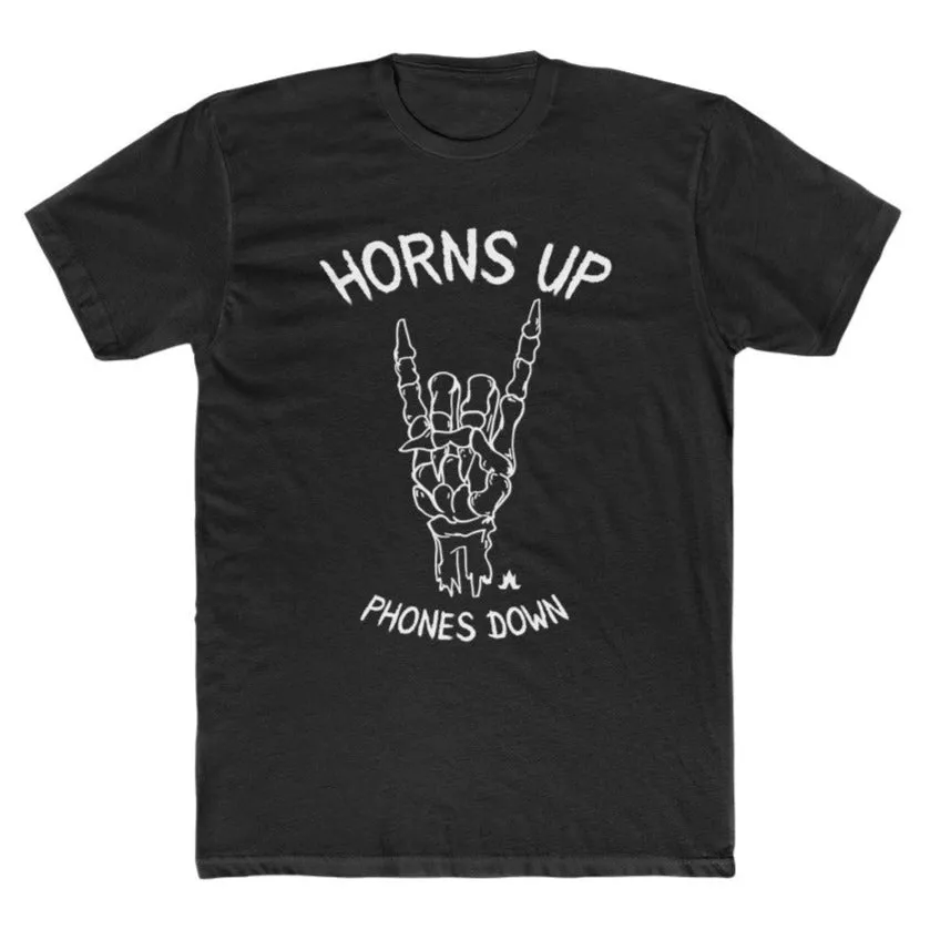 Horns Up Phone Down Tee - Men's