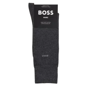 Hugo Boss Marc Regular Length Logo Dark Grey Socks