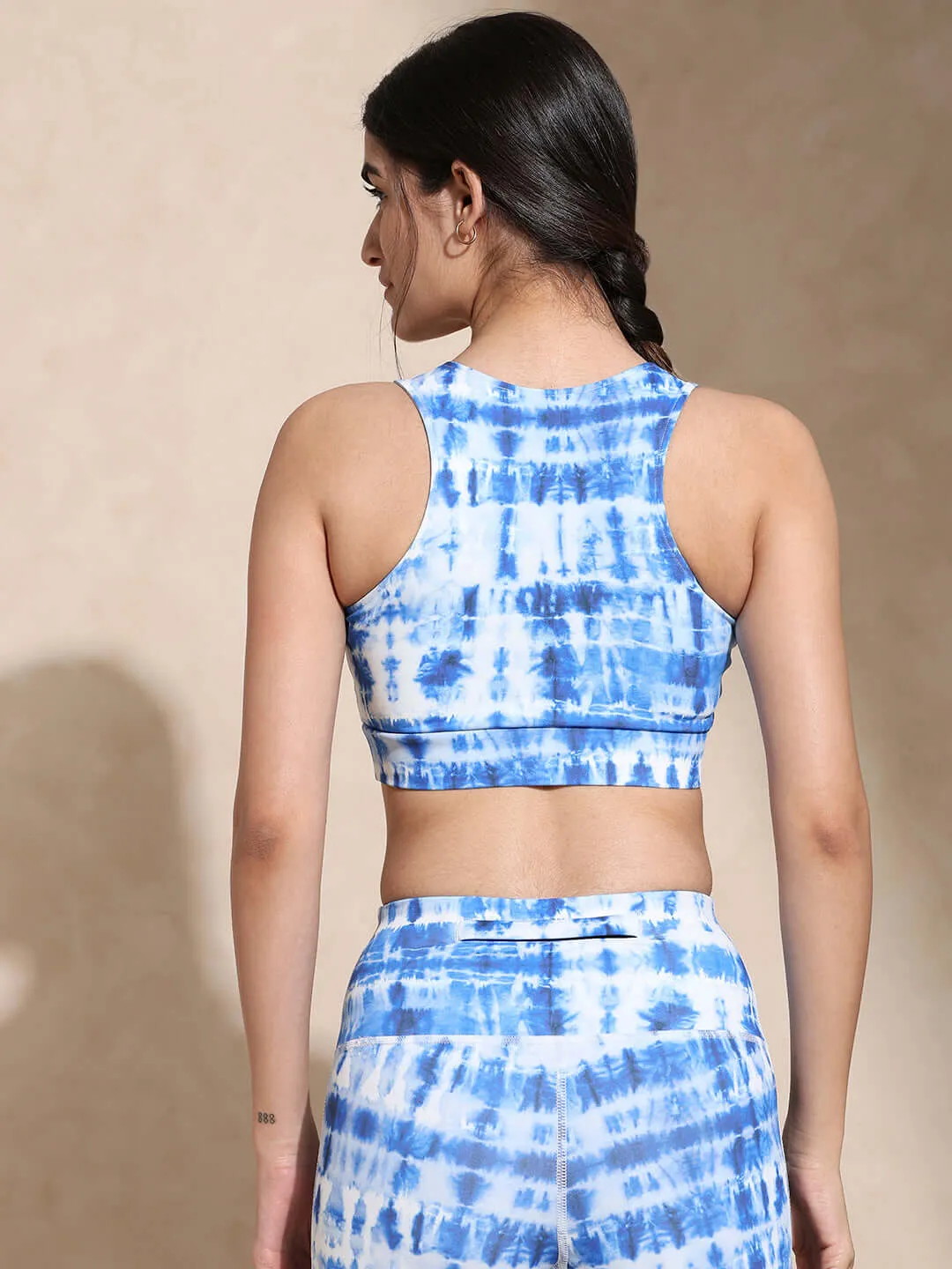 Indigo Shibori Luxe Crop Top & Leggings