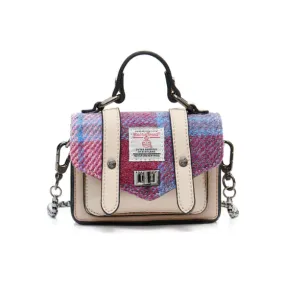 Islander Tartan Wee Satchel with Harris Tweed