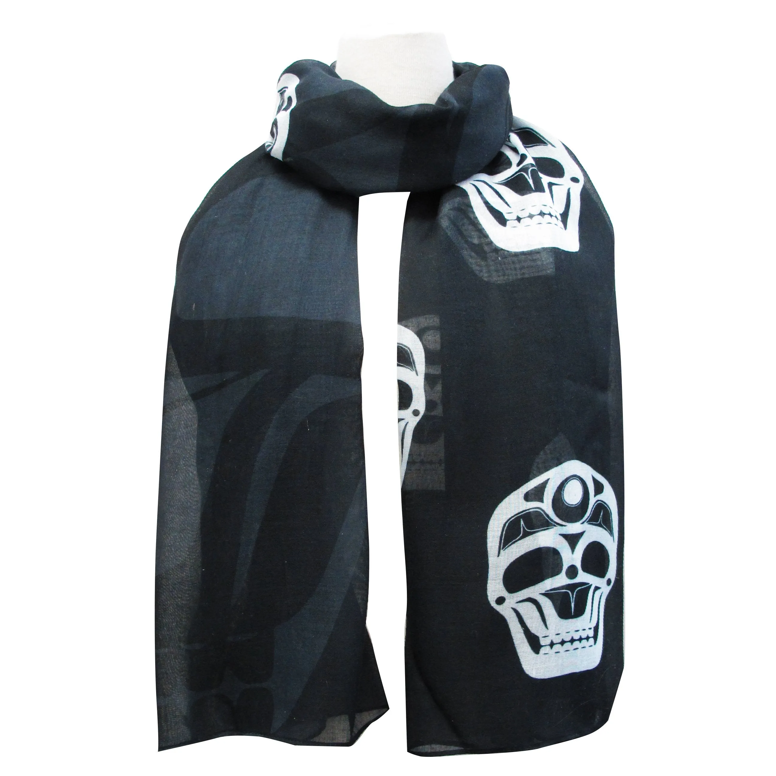 James Johnson Skull Artist Scarf