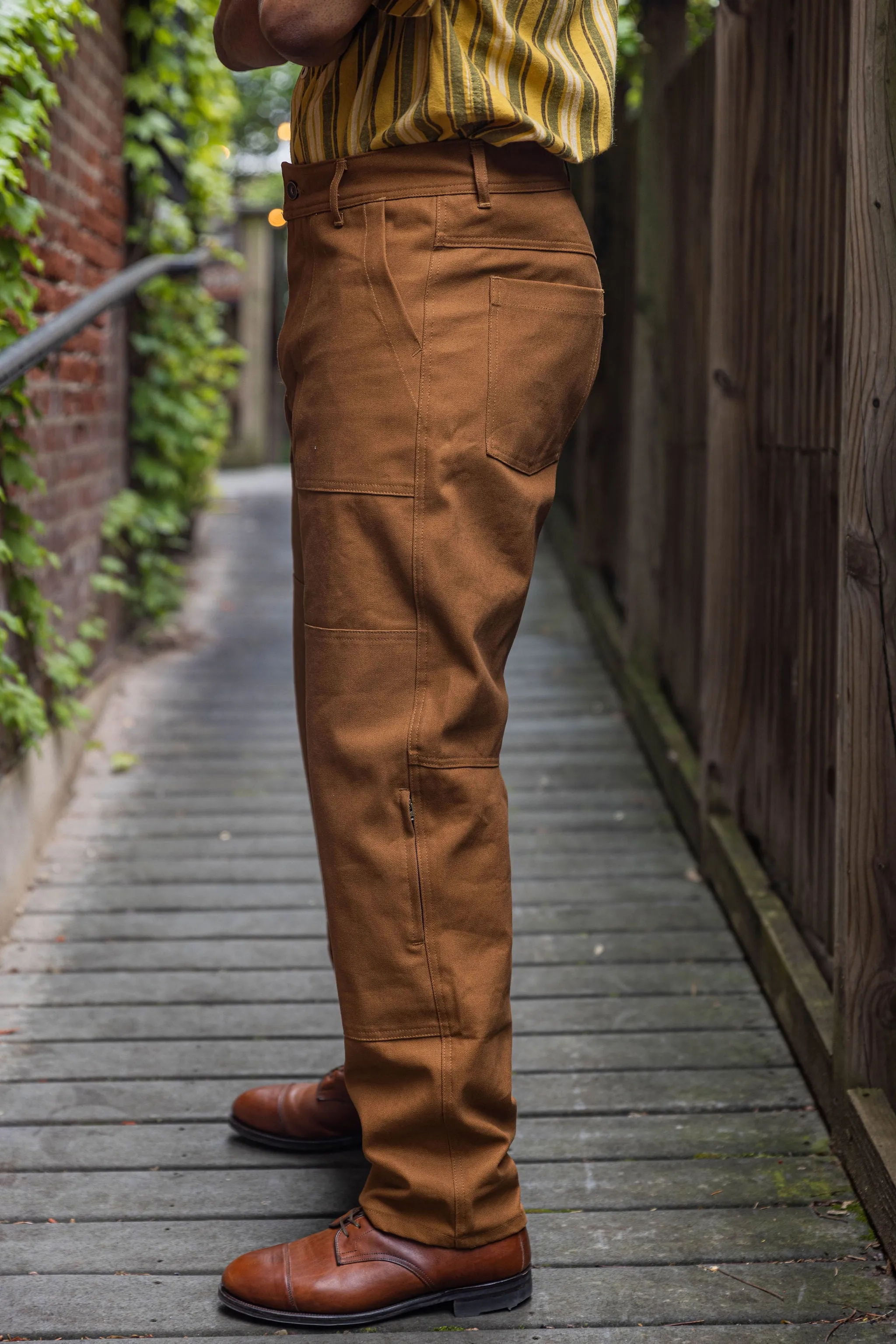 Jane Motorcycles Bedford Canvas Double Knee Pant - Tobacco