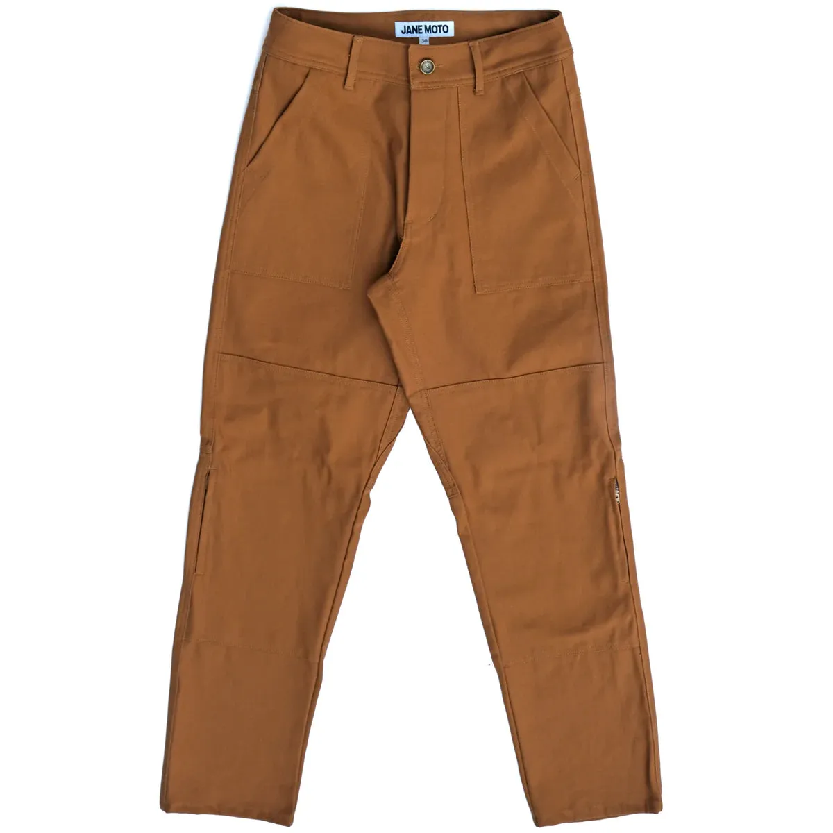 Jane Motorcycles Bedford Canvas Double Knee Pant - Tobacco