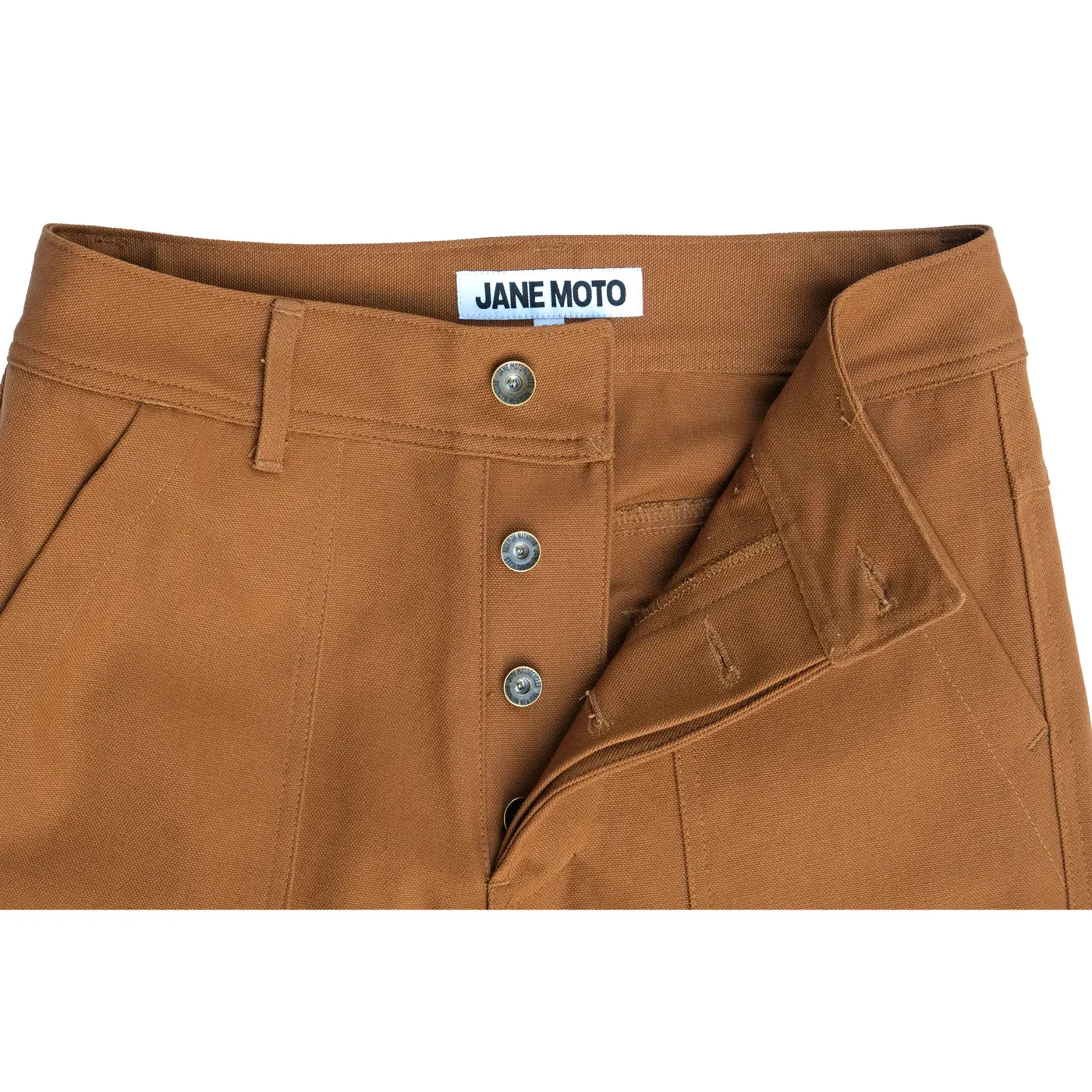 Jane Motorcycles Bedford Canvas Double Knee Pant - Tobacco