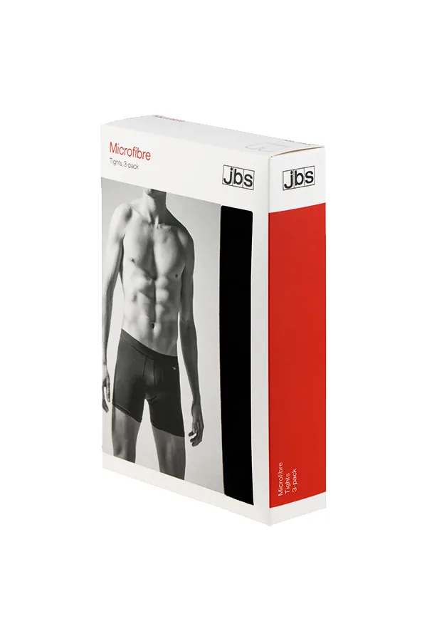 JBS 3-Pack Microfiber Boxers Black