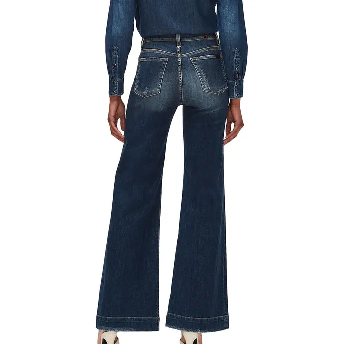  JEANS MODERN DOJO BOOTCUT WIDE LEG Woman Dark Blue 