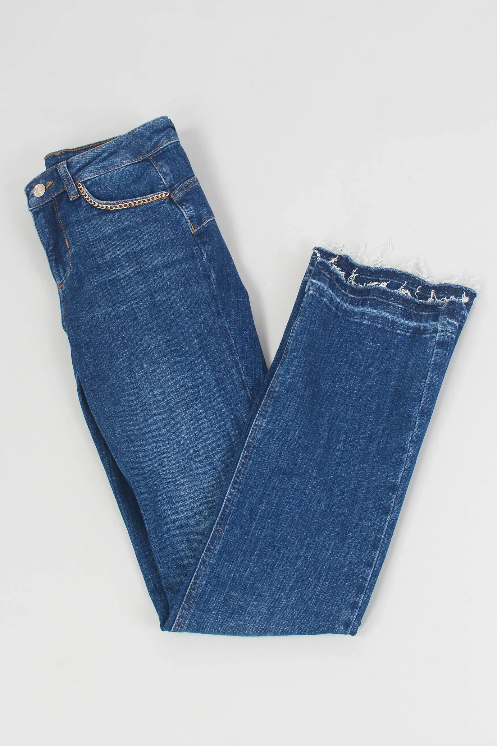 Jeans Repot Tasca Catena Sfran Denim Scuro