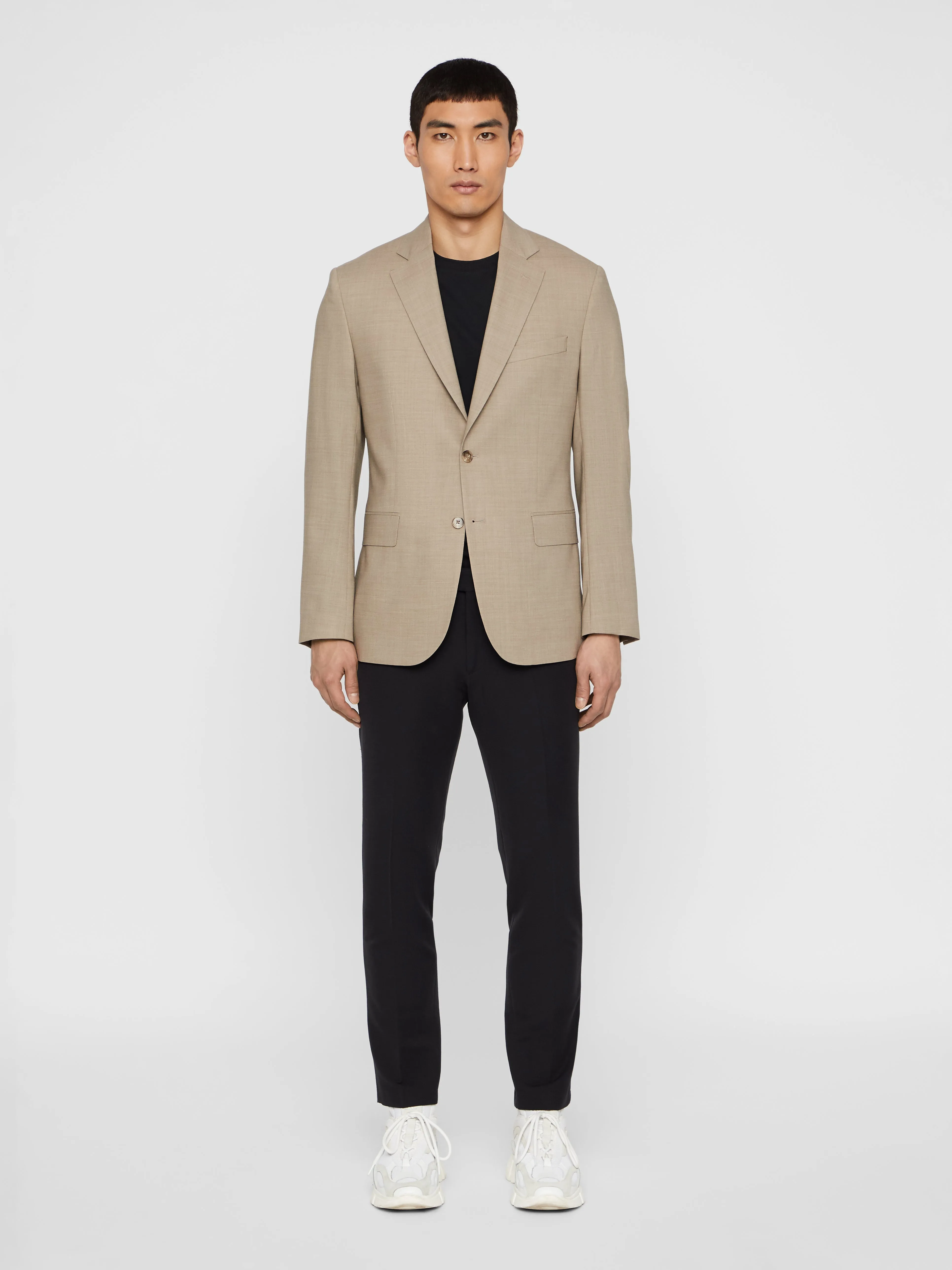 J.Lindeberg Mens Donnie Soft Natural Comfort Blazer - BURRO