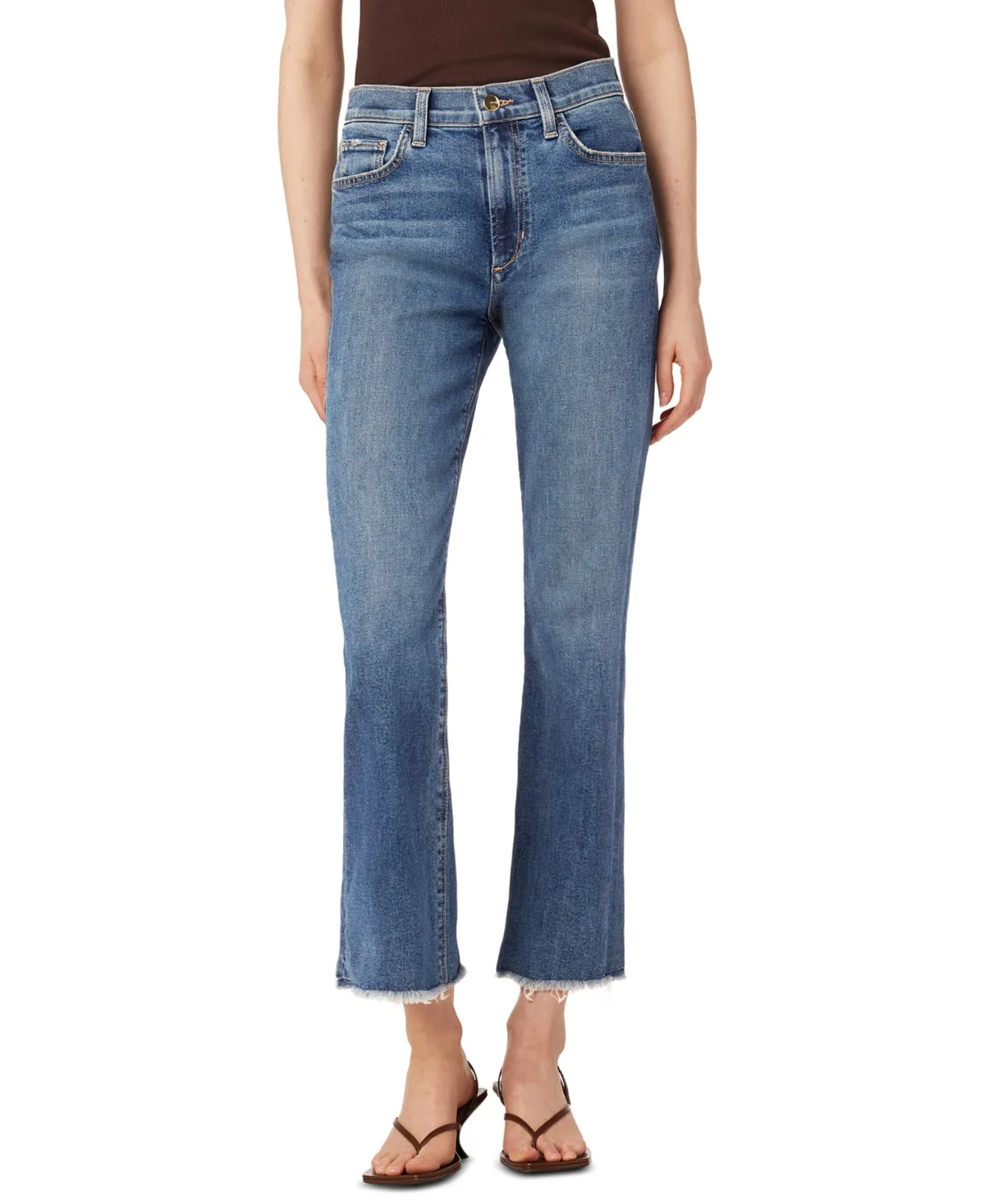 Joe's Jeans Women's The Callie Crop Raw Hem Jeans Blue