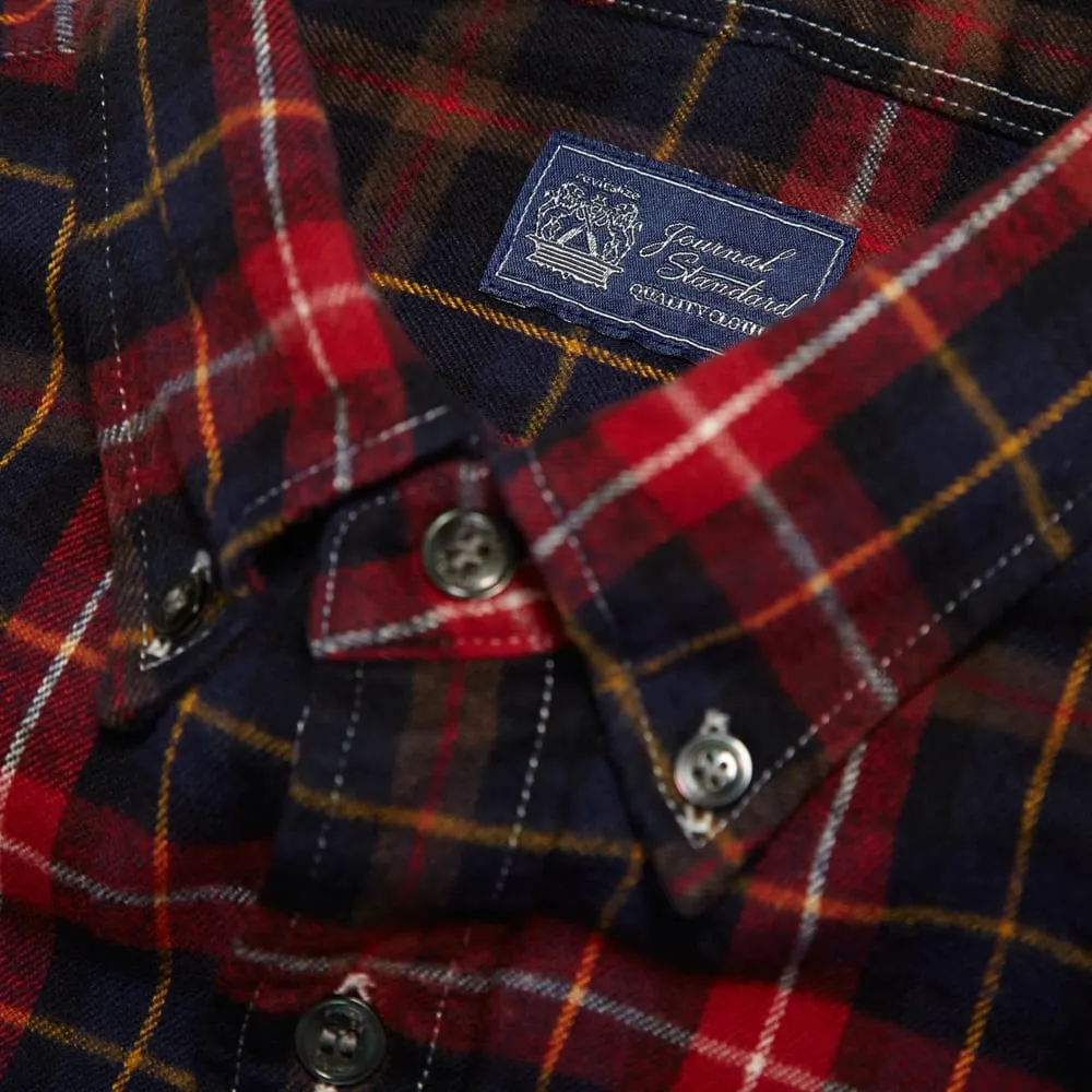 Journal Standard Button Down Checked ShirtNavy