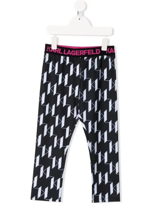 Karl Lagerfeld Leggings Jacquard Black