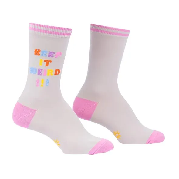 Keep It Weird Womens Crew Socks