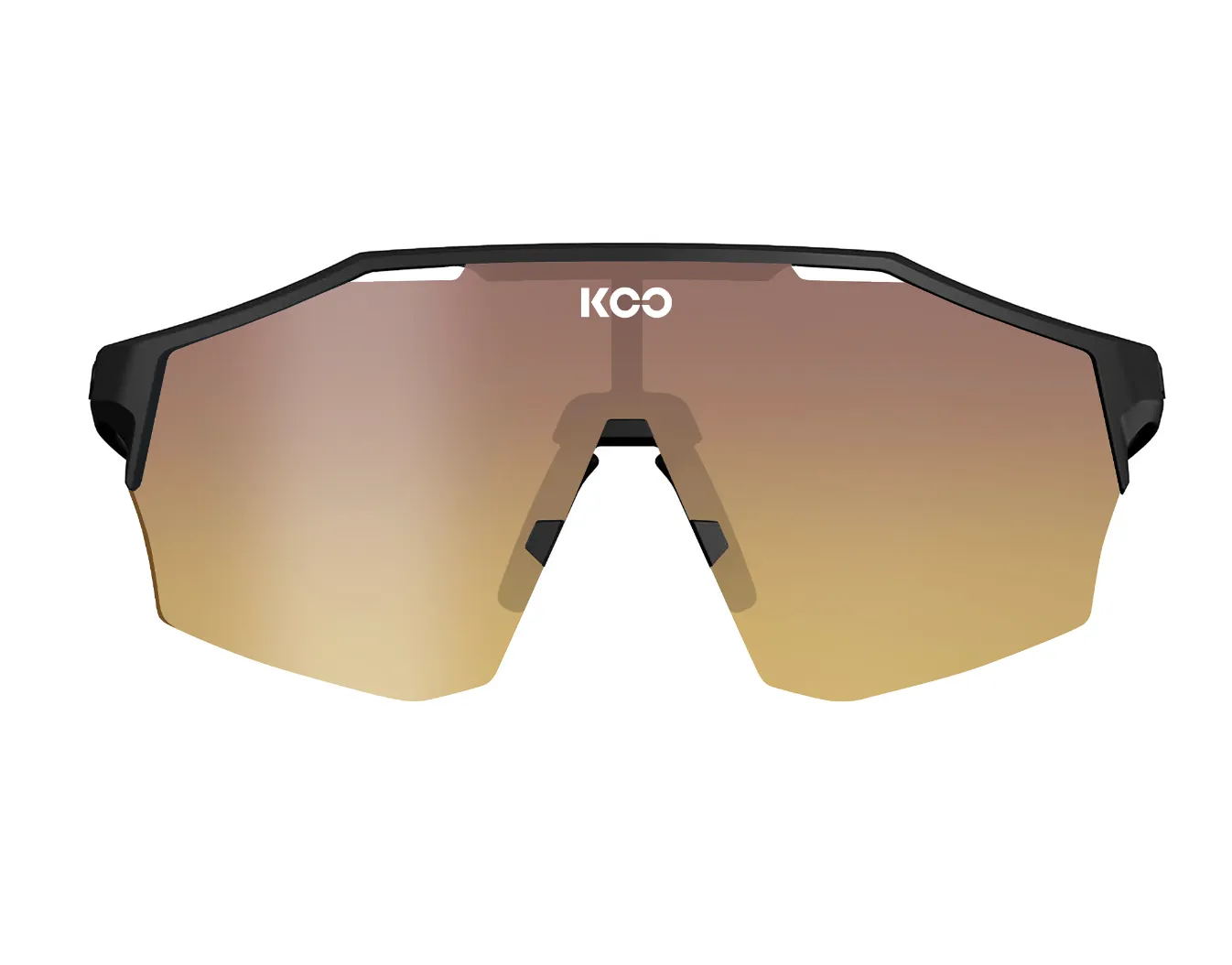 KOO Alibi Cycling Sunglasses -Strade Bianche Limited Edition Black Matte/Sunrise