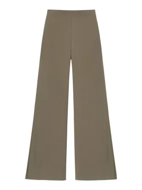 Lafayette 148 Pull On Franklin Wide Leg Pant in Concrete