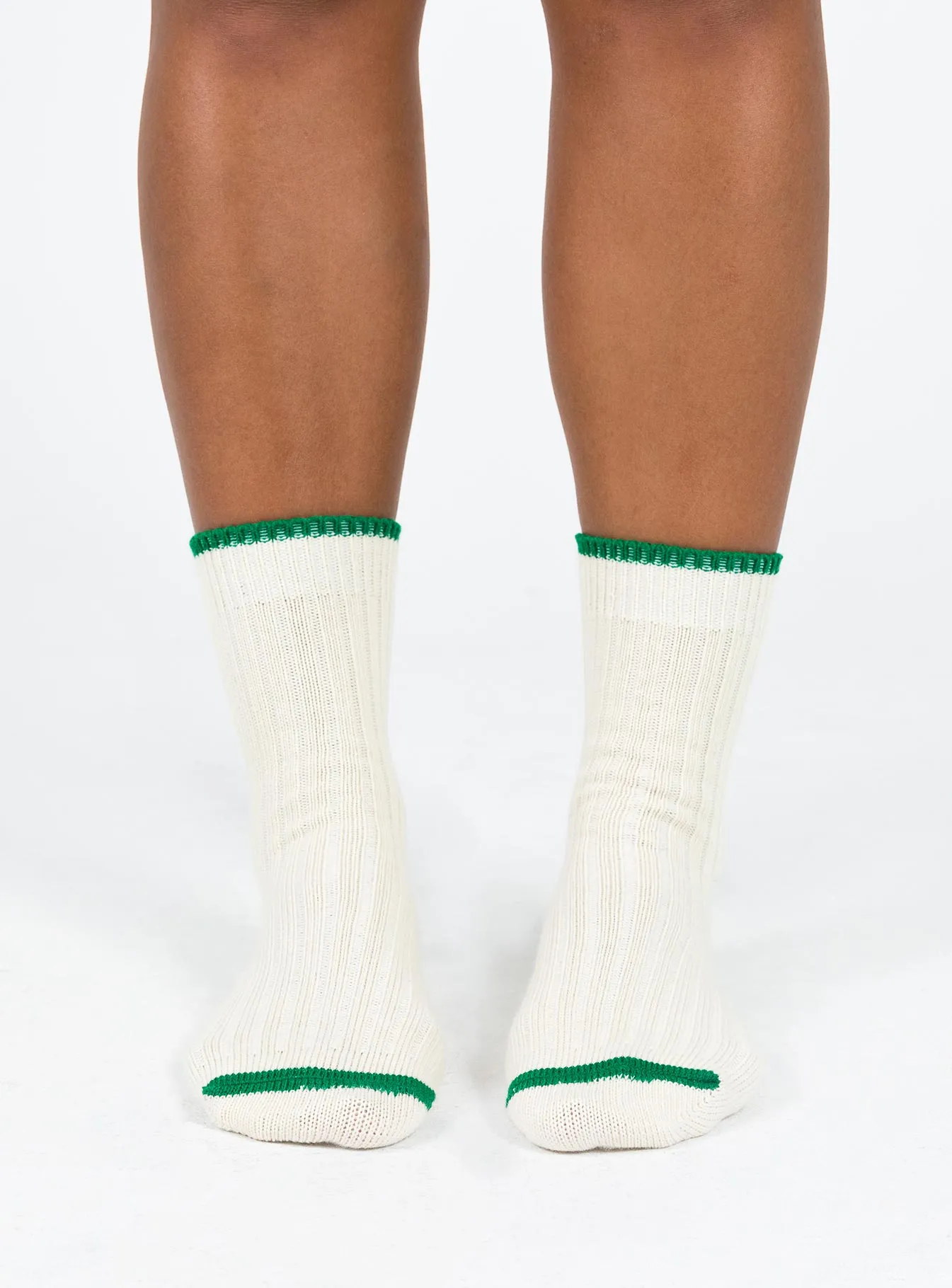 Langley Socks White