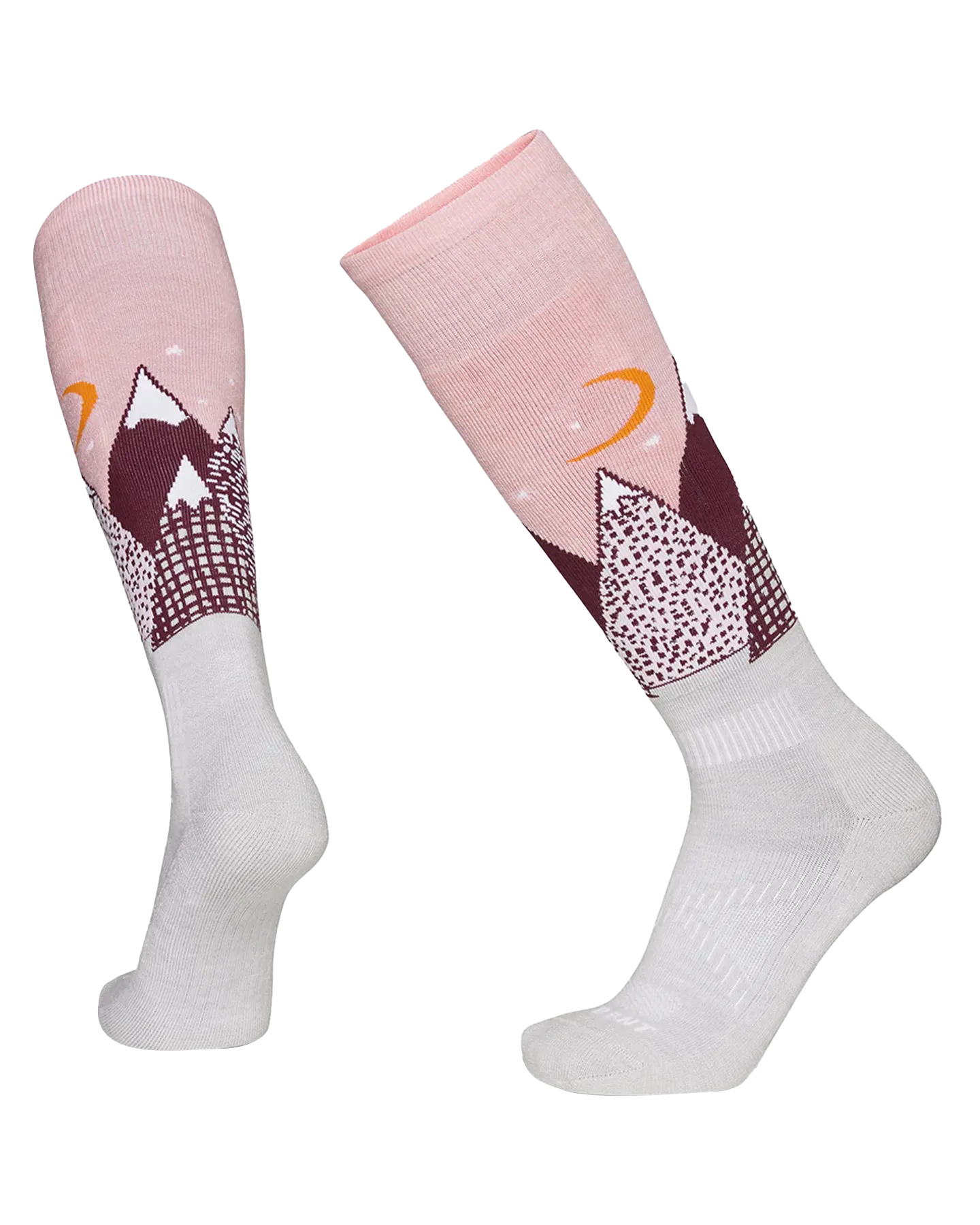 Le Bent Kids' Snowy Mountain Light Cushion Socks - Mellow Rose