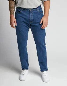 Lee Luke Slim Tapered Denim Jeans Mid Stone Wash