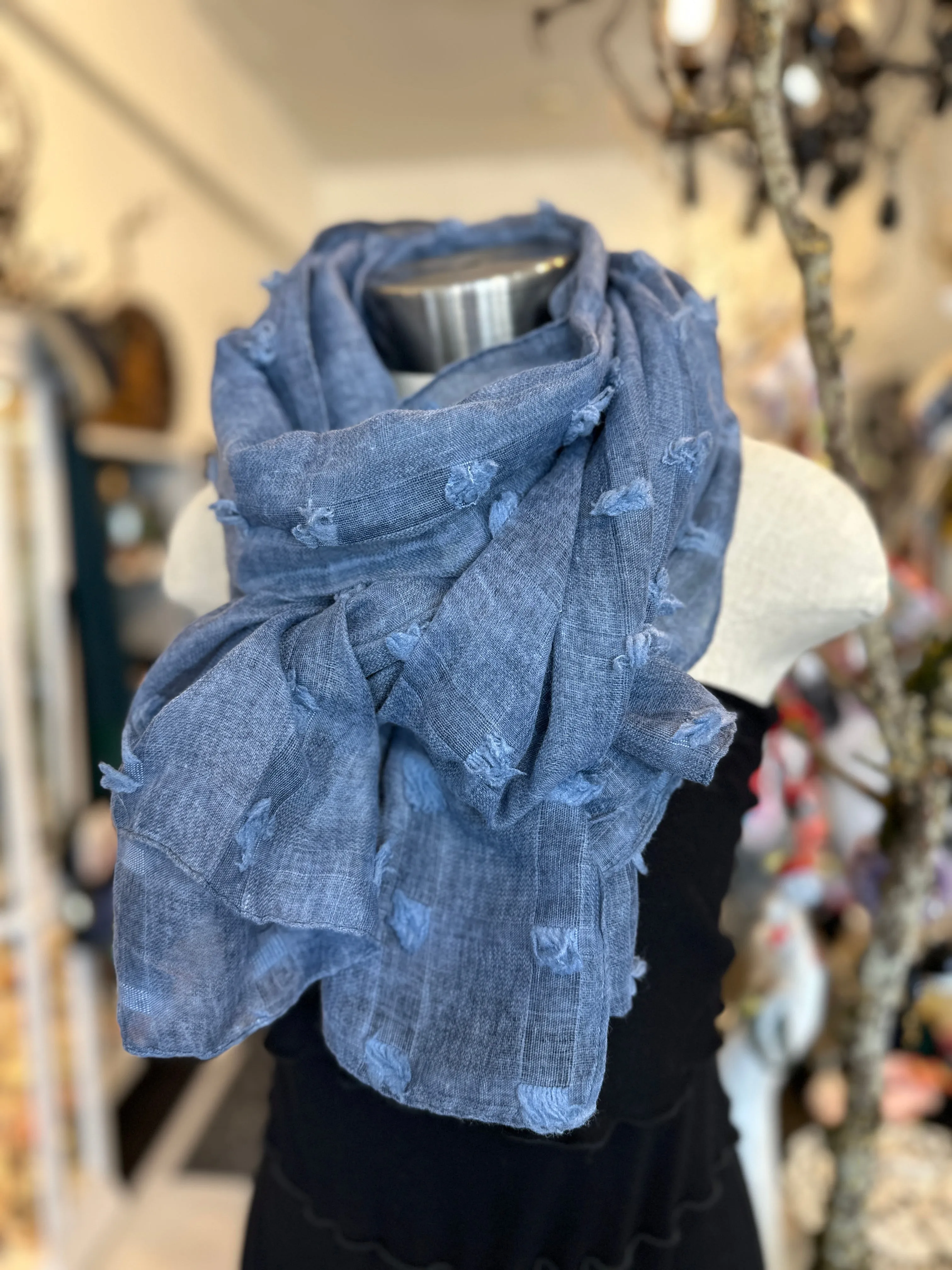 Linen Featherlight Scarf Wrap/ Shawl