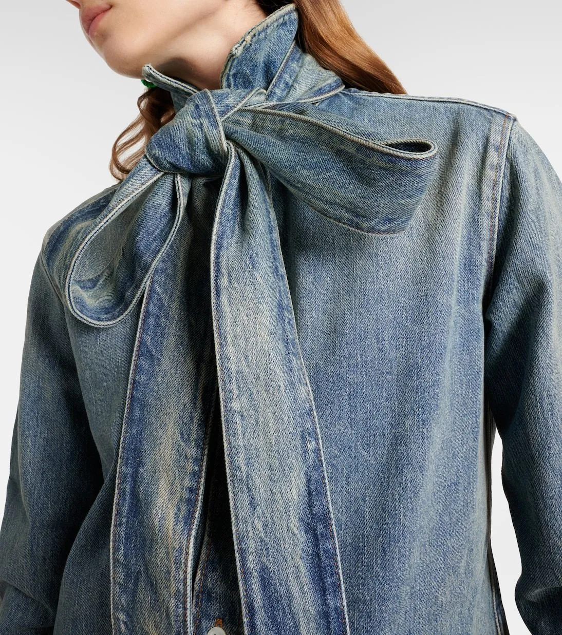 LOEWE  |Lace-up Casual Style Denim Blended Fabrics Street Style