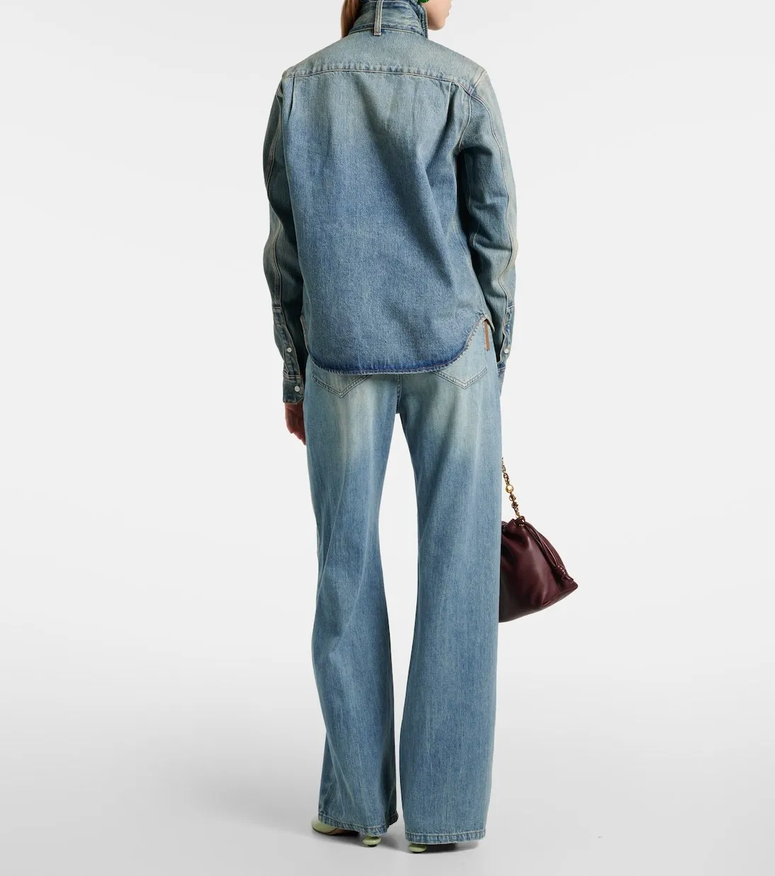 LOEWE  |Lace-up Casual Style Denim Blended Fabrics Street Style