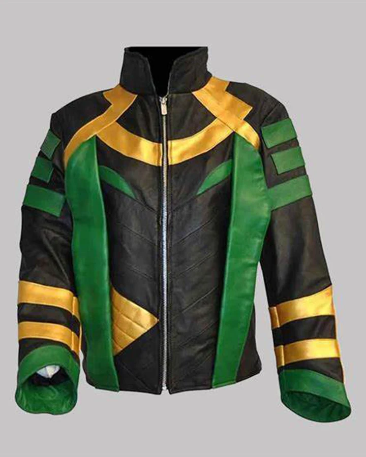 Loki Zipper Leather Jacket Tom Hiddleston | William Jacket