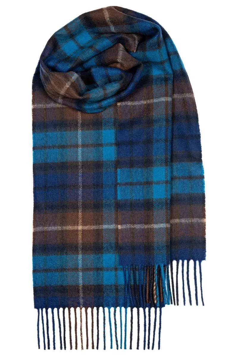 Luxury Lambswool Scarf (Buchanan Blue)