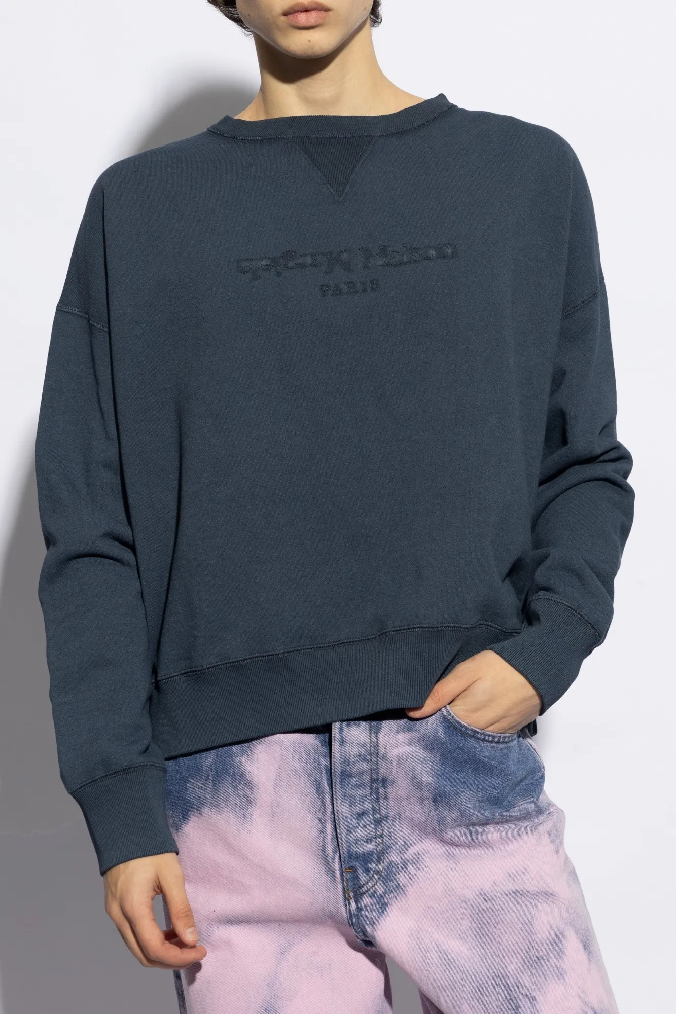 Maison Margiela  |Crew Neck Unisex Blended Fabrics Street Style U-Neck