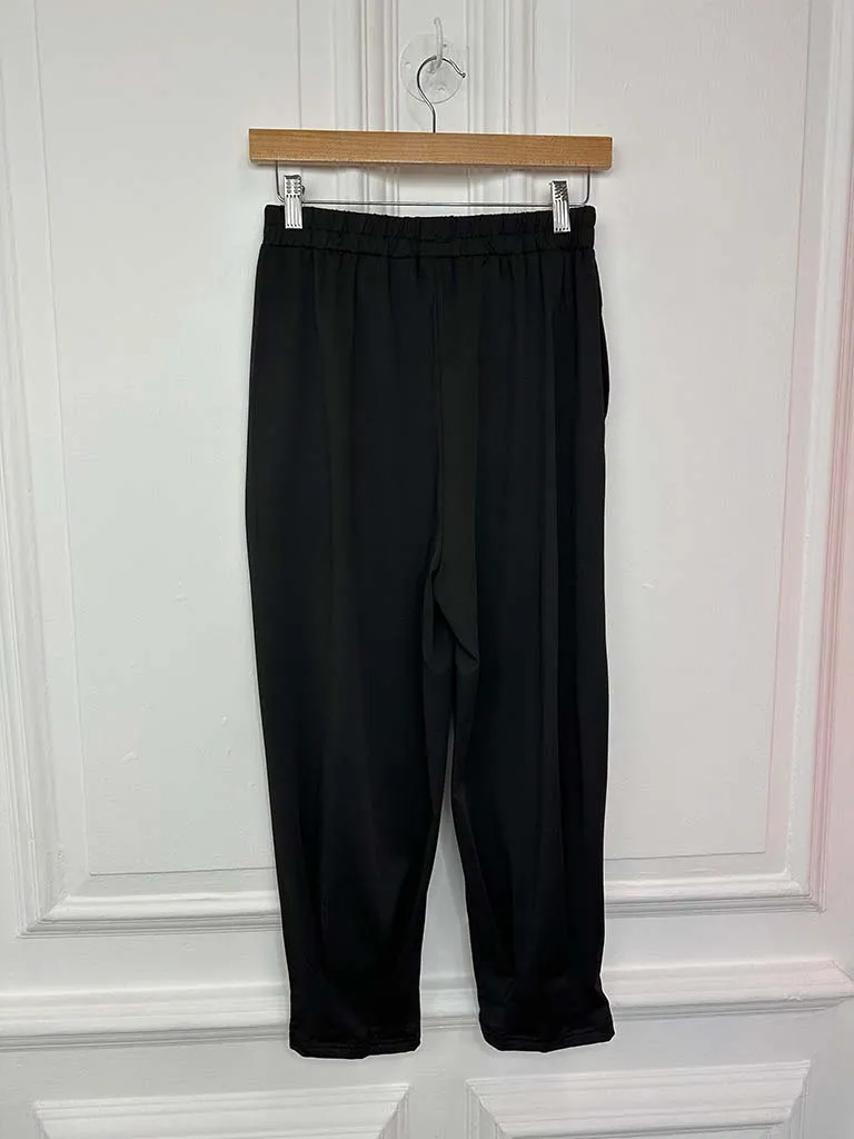 Malissa J Pleat Cuff Trousers - Black