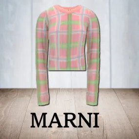 MARNI  |Casual Style Wool V-Neck Long Sleeves Super-long Sleeves