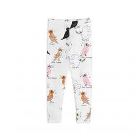 Mini Rodini Birdswatching Leggings (Off White)