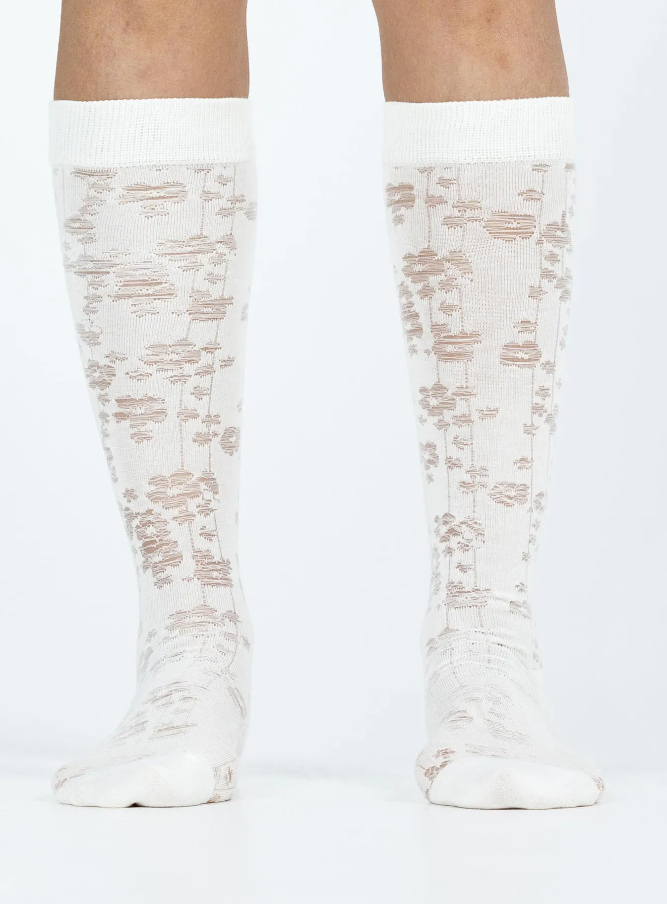 Mirrow Socks White