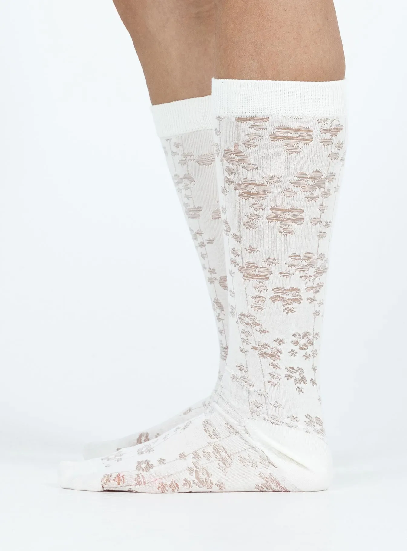 Mirrow Socks White