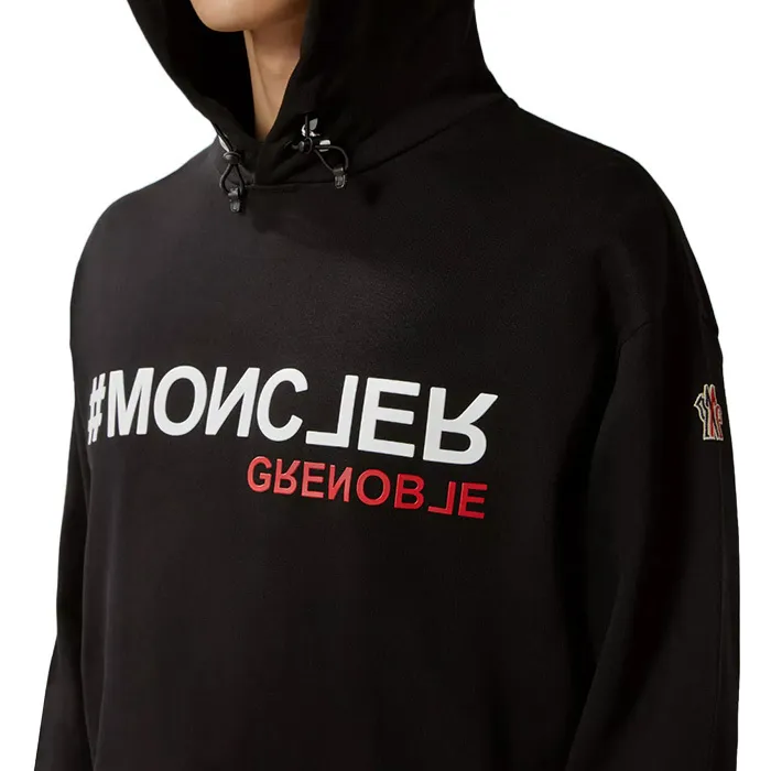 MONCLER  |Pullovers Cotton Logo Hoodies