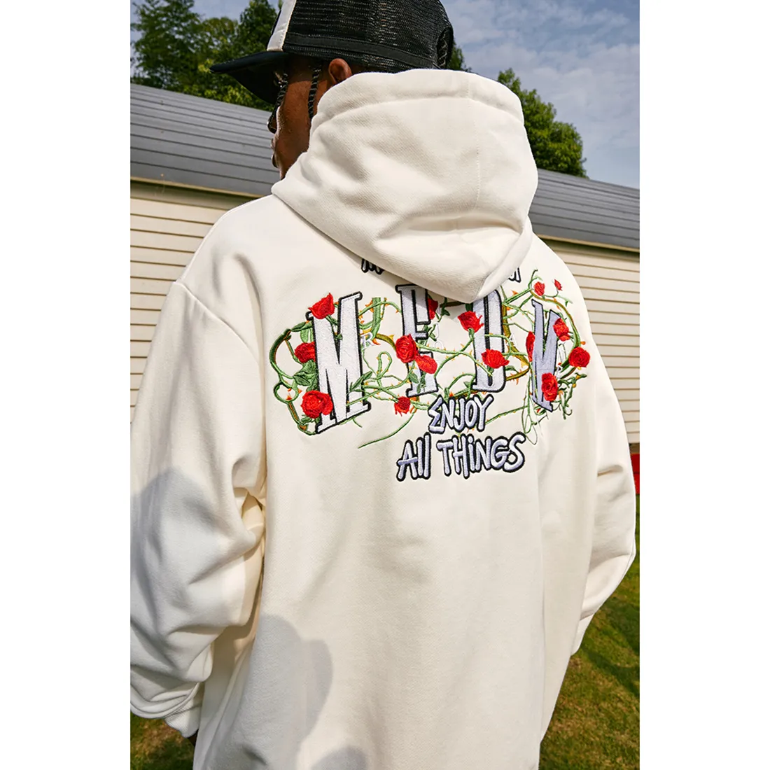 MR. ENJOY DA MONEY  |Flower Patterns Unisex Blended Fabrics Street Style