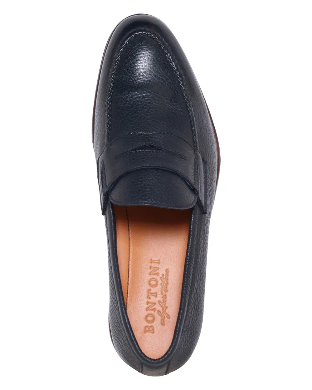 Navy Blue Principe Grain Loafer