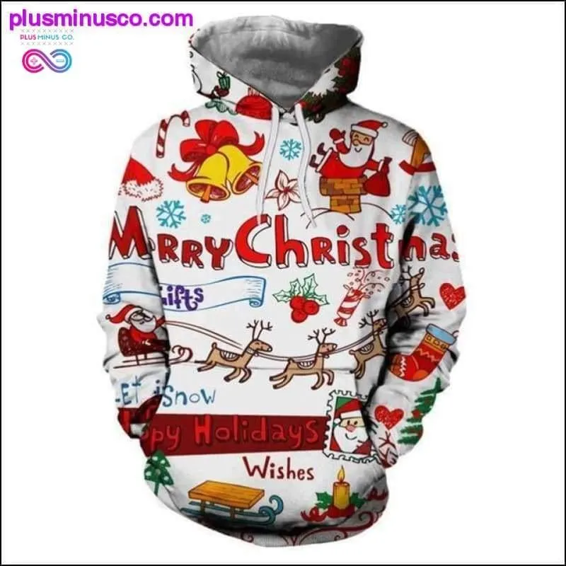 New 3D Christmas Hoodies Men's/Women's Casual Pullover